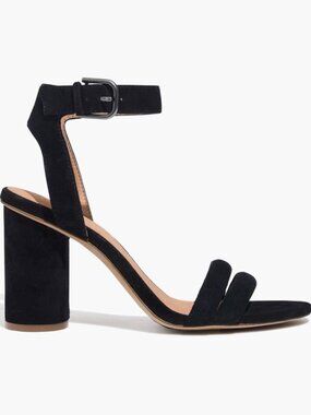 Madewell The Rosalie High-Heel Sandals black suede 7